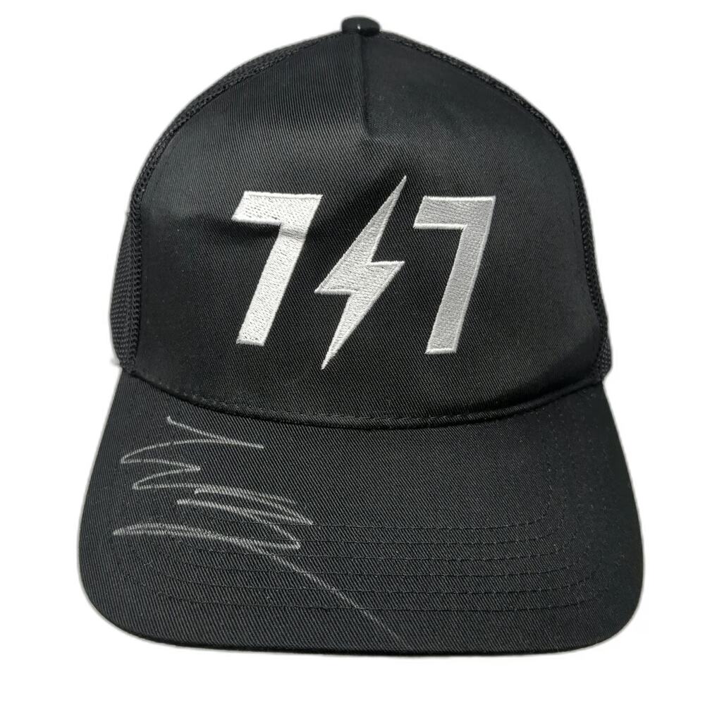 OTTO Warren Zeiders Signed Trucker Hat Black OS Autographed Mesh Snapback Bolt